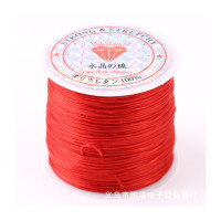 ราคา ด้ายยางยืด ด้ายยางยืดแบบแบน เอ็นยืดร้อยเครื่องประดับ DIY ด้ายสร้อยร้อยข้อมือ สร้อยคอ ด้ายยางยืดกว้าง 0 8 มม ยาว 6 ม ด้ายร้อยลูกปัด (18894043940)