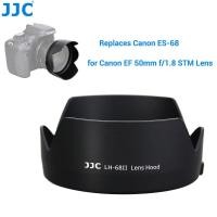 ราคา JJC รูปกลีบกล้องเลนส์ย้อนกลับเลนส์ฮูดสำหรับ Canon EF 50mm f 1 8 STM เลนส์แทนที่ Canon ES 68 เลนส์ฮูดสีดำวัสดุ ABS (19913919076)
