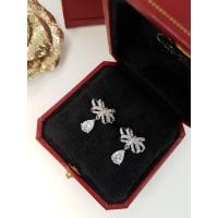 ราคา ต่างหูแบบโบว์ผูก ขนาดเล็ก แต่งเพชร CZ ห้อยเพชรทรง หยดน้ำแบบแบรนด์ ยุโรป (16872776207)
