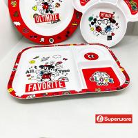 ราคา ขายแยกชิ้น Mickey Couple จานข้าวเด็ก ชาม ถาดหลุม แก้วน้ำ ช้อนส้อม เมลามีน ลายการ์ตูนมิกกี้ Superware ศรีไทยซุปเปอร์แวร์ 1 ชิ้น item sell SEPERATELY (17848652770)