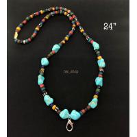 ราคา ลูกปัดโบราณ ลูกปัดหินสี เทอร์ควอซ์ พร้อมส่ง (19413226612)