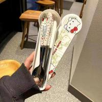 ราคา ชุดช้อนส้อม ช้อนส้อมพกพา ช้อนส้อมคิดตี้ Kitty Doraemon Cutlery Set น่ารัก 3 ชิ้น ช้อน ส้อม ตะเกียบ พร้อมกล่องใส่ (20803455803)