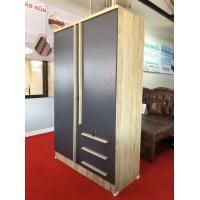 ราคา ตู้เสื้อผ้า 4 ฟุต ขนาด 120 ซม 2 บานเปิด 3 ลิ้นชัก ราวเหล็กแข็งแรง ประกอบให้เสร็จพร้อมส่ง พร้อมใช้งาน สินค้าใหญ่ ราคาถูกสุดคุ้ม (17936251621)