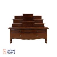 ราคา ผ่อน 0 Livinghome FurnitureMall โต๊ะหมู่ โต๊ะหมู่บูชา ขนาด 80150 ซม รุ่น มีมงคล ไม้ยางปะวีเนียร์ สีโอ๊ค (14446278219)