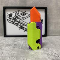 ราคา AKULA มีดพับ3D ของเล่นสำหรับเด็กมีดตัดแรงโน้มถ่วงแครอทพลาสติกของเล่นขนาดเล็กเรืองแสงพิมพ์3D ได้ (20324994331)