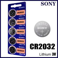 ราคา Sony ถ่านกระดุม lithium CR2032 CR2016 CR2025 3V 1 แพ็ค 5 ก้อน (19791291680)