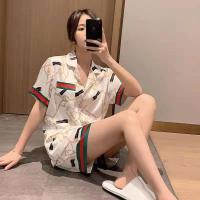 ราคา 802 SBT ชุดนอนผ้าซาติน ชุดนอนแขนสั้น ขาสั้น แต้งกระดุมด้านหน้า ลวดลายน่ารักสบายตา เนื้อผ้าเบา บาง นิ่ม ลื่น แนะนำมากค่ะ (13424901139)