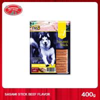 ราคา MANOON PET8 JS Sasami Stick Dog Treats เพ็ทเอ็ท ซาซามิ ขนมสุนัข ขนาด 400 กรัม (7842573985)
