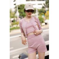 ราคา Vshopbrand พร้อมส่ง ชุดเข้าเซท 3 ชิ้น เสื้อคลุม คาดิแกน เกาะอก กางเกงขาสั้น งานป้ายVshop (10221943822)