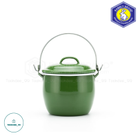ราคา หม้อ หม้อหูหิ้ว ตรากระต่าย ขนาด 12 ซม เคลือบอินาเมล หม้ออวย หลากสี (17433269745)