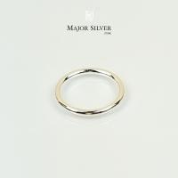 ราคา แหวนลวดกลม 2 มิล เนื้อตัน แหวนเงินแท้ 92 5 แหวนแฟชั่น เรียบๆ สไตล์อินเทรน แหวนเงินแท้ 100 Major Silver (11119856833)
