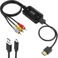 ราคา Burnell สายเคเบิล RCA AV RCA ไปยัง HDMI RCA เป็นสาย HDMI 1080P ตัวแปลงอาร์ซีเอตัวเมีย ตัวผู้เป็นหัวแปลงสัญญาณ HDMI ตัวแปลง HDMI ตัวแปลงเสียง AV ไปยังตัวแปลง HDMI (20793605476)