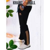ราคา ชุดวอร์มเข้ารูปผ้าไลคร่า S 2XL กางเกงแทร็ค Adidas ชายหญิงหนา (20926148509)