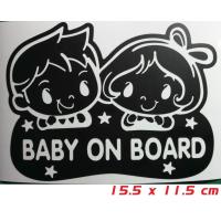 ราคา สติ๊กเกอร์ BABY IN CAR BABY ON BOARD STICKER สติ๊กเกอร์ ในรถมีเด็ก ติดรถ เบบี้อินคาร์ (7173822626)