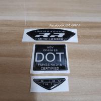 ราคา สติ๊กเกอร์ติดหมวกกันน็อค agv Pista GPRR Corsa Corsa GPR k1 k3 k3sv k5 k5s สติ๊กเกอร์ไซส์หมวกกันน็อค s m l xl xxl S M L XL XXL AGV PISTA GPR LOGO โลโก้ไซส์ made in italy DOT RR (15781954086)