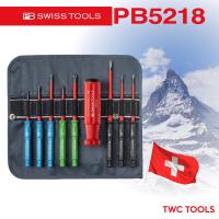 ราคา PB Swiss Tools ชุดไขควง หุ้มฉนวน VDE รุ่น PB 5218 กันไฟฟ้า ไขควงซองผ้า เปลี่ยนหัวได้ แฉก แบน Swiss Made PB5218 (20938318667)