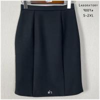 ราคา Laboratory 9007 กระโปรงทรงสอบสีพื้นดำ ครีม เหลืองชมพู (16408299985)