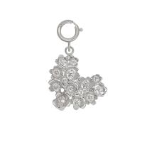 ราคา A CEMI Heart forget me not charm จี้เงินแท้ ชุบทอง 18K (2044766698)