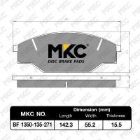 ราคา ผ้าเบรคหน้า หลัง TOYOTA COMMUTER รถตู้คอมมูเตอร์ ทุกรุ่น ปี1983 ON รถตู้ Ventury รถตู้ เวนทูรี่ ปี2005 2017 MAJESTY ปี19 ON ผ้าเบรค MKC (15111752395)