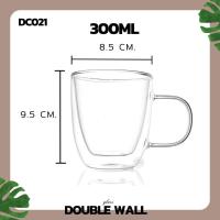 ราคา NEW แก้ว แก้วน้ำ แก้วน้ำราคาถูก แก้วน้ำใส DOUBLE WALL Glass ขนาด 80 400ML แก้วน้ํา แก้วกาแฟเซรามิค แก้วกาแฟ 2 ชั้น แก้วสองชั้น (19695755464)