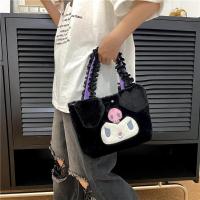 ราคา กระเป๋ากำมะหยี่ลาย Hello Kitty Sanrio อนิเมะกระเป๋าถือ Cinnamoroll Kuromi เมโลดี้นิ่มลายการ์ตูนกระเป๋าเครื่องสำอางของขวัญเด็กผู้หญิง (21170713220)