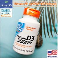 ราคา Vitamin D3 วิตามินดีสาม 5000IU 180 Softgels Doctors Best D 3 D 3 (7159040908)
