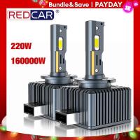 ราคา หลอดไฟหน้ารถยนต์ LED D3S 160000LM 220W สำหรับ D3R D2S D4S D2R D3R D4R เทอร์โบ LED 5070 CSP CANbus ไฟหน้ารถยนต์6500K สีขาว12V (21170539874)