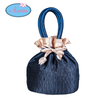 ราคา Nantita นันทิตา กระเป๋าผ้านันทิตา กระเป๋าถือผ้าอัดพลีท BP152 กระเป๋าผ้าลดราคา (1289322695)