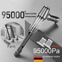 ราคา เครื่องดูดฝุ่นไร้สายสำหรับรถยนต์95000Pa 3 in 1 เครื่องดูดฝุ่นเครื่องใช้ในบ้านไร้สาย120W ที่ใช้ในบ้านและรถยนต์เครื่องดูดฝุ่นขนาดเล็กใช้ได้สองแบบ (21170720471)
