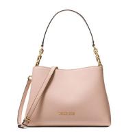 ราคา กระเป๋าถือ Michael Kors แท้ หนังแท้ ฟอกแบบกันรอยขีดข่วน ทรงสวยคลาสสิค วางตั้งได้ มีสายยาว รุ่นแนะนำ MICHAEL KORS Large Saffiano Portia Satchel Crossbody Bag (1470062059)