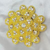 ราคา หัวเข็มขัดสีทอง Vintage Jewelry สำหรับชุดไทย เพชรรอบหัวเข็มขัด (20750120565)
