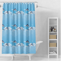 ราคา ม่านกั้นในห้องน้ำ ม่านพลาสติก กันน้ำ 1 เมตร 1 5 เมตร 2 เมตร (15431958871)