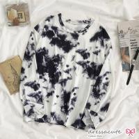 ราคา ส่งเร็วพิเศษ 1015 เสื้อแขนยาวลายมัดย้อม ล่าสุดทรงฮิต เสื้อยืด Over Size ผ้าหนานุ่ม ใส่สบาย (7943619831)