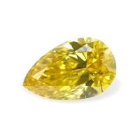ราคา GEMID Certified HPHT Diamond Pear Brilliant Cut Fancy Deep Yellow Color VVS1 and VS1 2EX Loose Lab Grown Certified Diamond Gemstones for Making Jewelry (21126133640)