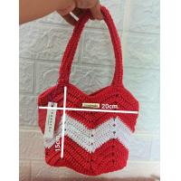 ราคา ลดราคา กระเป๋าถักเชือกร่มเชือกพาราคอสกระเป๋าแฮนด์เมด (20733657550)