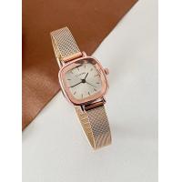 ราคา ตาข่ายสี่เหลี่ยมจัตุรัสปรับได้สำหรับสดใสขนาดเล็กหน้าปัดขนาดเล็กสไตล์ฝรั่งเศสนาฬิกาควอตซ์ (20845543079)