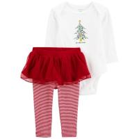 ราคา คูปอง 2 ต่อ Carters 2PC BSPS Red Tree Christmas L11 คาร์เตอร์ชุดบอดี้สูทพร้อมกางเกง ลายคริสมาสต์ (21059832986)