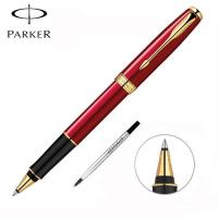 ราคา ปากกา PARKER sonnet rollerballMatte Black Lacquer with GOLD Trim Fine Point Black Ink Refill (680348718)