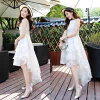 ราคา Korean ชุดเดรส หน้าสั้นหลังยาว ผ้าลูกไม้คอกลมแขนกุด กระโปรงแต่งชั้นพองๆ ทรงหน้าสั้นหลังยาว ซิปข้าง มีซับใน เหมาะใส่ไปงาน (1042530224)