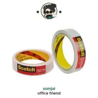 ราคา Scotch สก๊อต เทปเยื่อกาว 2 หน้า Tissue Tape 24มม x10หลา เนื้อกาวเหนียว ไม่เยิ้ม ใช้ติดประกบชิ้นงานได้ (12539975201)