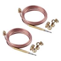 ราคา 2Pcs 1500mm Gas Stove Universal Thermocouple Kit M6X0 75 with Overflow Nut 10 Replacement Thermocouple (20728210812)