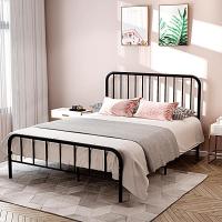 ราคา spring home เตียงเหล็ก เตียงนอน เตียงเหล็ก 5 ฟุต เตียงเหล็ก 6 ฟุต ประกอบง่าย Iron bed ความเรียบง่าย (10707189917)