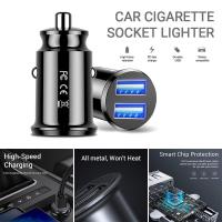 ราคา ที่ชาร์จอะแดปเตอร์ไฟ Usb 2พอร์ต USB ที่ชาร์จแบตในรถเร็วคู่เครื่องแยกพลังงานเครื่องแปลงเต้ารับที่จุดบุหรี่ช่องเสียบที่จุดบุหรี่ในรถที่ชาร์จมอเตอร์ทั่วไป (20248971538)