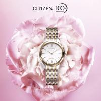 ราคา CITIZEN EX1496 82A Eco Drive Two Tone Stainless Steel 5 ATM 29 4mm Womens Watch (16526522354)