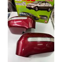 ราคา ครอบกระจกมองข้าง สำหรับ Honda Civic 2006 2009 สี แดง Royal Ruby Red R522P สีตรงรุ่นจากโรงงาน มีไฟหนี่สีขาว เลี้ยงสีส้ม (20999046014)