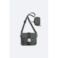 ราคา Zaraอาร์คันซอกระเป๋าสะพายไหล่ไนลอน2023กระเป๋าของผู้ชายคนใหม่ฤดูใบไม้ร่วงสีดำสองชิ้น Dompet Koin ล็อคพลิกกระเป๋าสะพายพาดลำตัวขนาดเล็ก (20441791590)