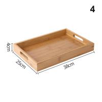 ราคา Bamboo Wooden Rectangular Tea Tray Solid Wood Tray trays serving tray Kung Fu Tea Cup Tray Wooden Hotel Dinner Plate (16354050991)