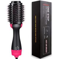 ราคา 3 In 1 Hair Dryer Brush One step Volumizer Blow Dryer Brush Hair Straightener Curler Professional Hot Air Brush Hair Styler Comb (13467625529)
