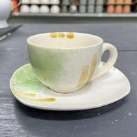 ราคา แก้วกาแฟ ถ้วยกาแฟเซรามิค แก้วกาแฟพร้อมจานรอง แก้วสวยๆ แก้วชา แก้วใส่เครื่องดื่ม ทนความร้อน เข้าไมโครเวฟได้ (20579948415)