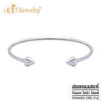 ราคา 555jewelry กำไลข้อมือสแตนเลส สตีล ทรงตัว C หัวกำไลดีไซน์เก๋ สไตล์คลาสสิก รุ่น MNC BG409 กำไลข้อมือสแตนเลส กำไลข้อมือผู้หญิงข้อมือแฟชั่น BG26 (1404654280)